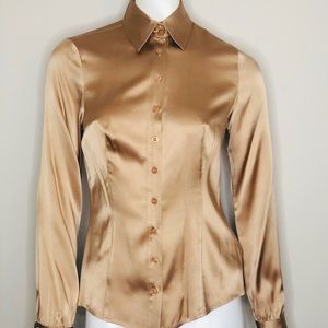 Marciano Caramel silk blouse